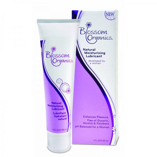 "No slip-ups, just slip-ins: Lube it and love it!" with Blossom Organics Natural Lubricant 4oz