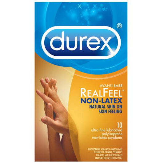 "Stay safe, stay smart: Wrap yo thing up!" with Durex Avanti Bare Real Feel Non-Latex Condoms 10 Pack