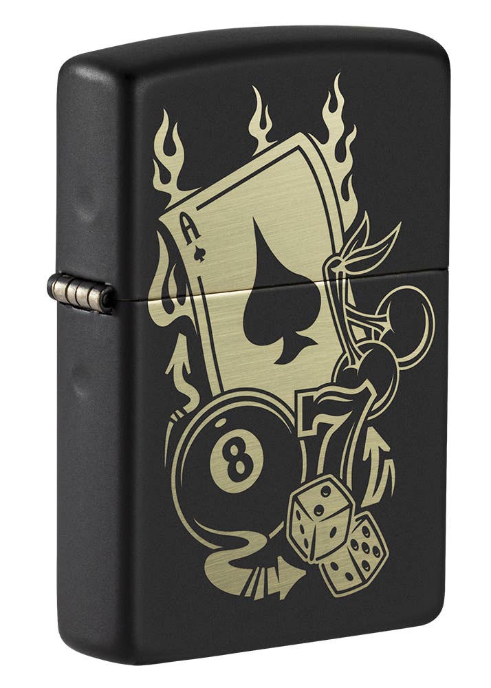 "For those who like their fire served with a touch of class – Zippo's got you covered." Gambling Design