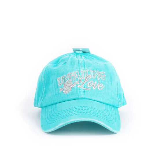 Beautiful Hat - Teal - "Unfailing Love"