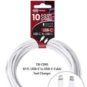 10ft. usb c to usb c cable