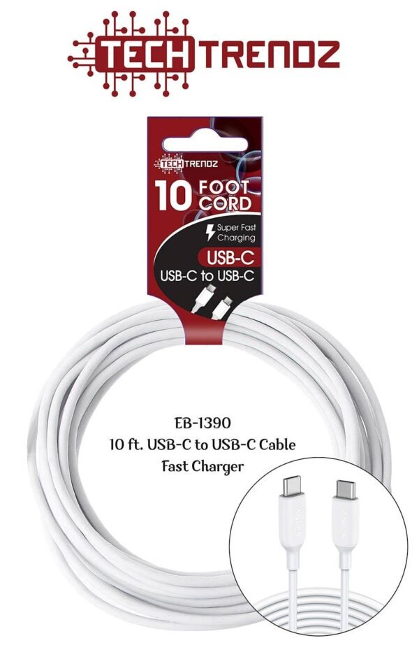 10ft. usb c to usb c cable