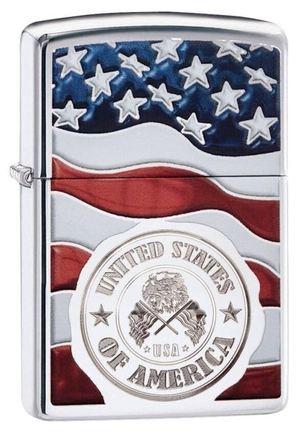 "join the zippo revolution – where every flick is an act of rebellion." 250 american stamp on flag