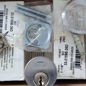 03 2105b 26d brass rim cylinder sc keyway 26d finish 1 1/8" (10 pak)