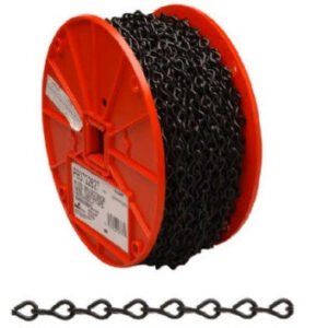 #14 190 ft. black poly coated low carbon steel coil chain