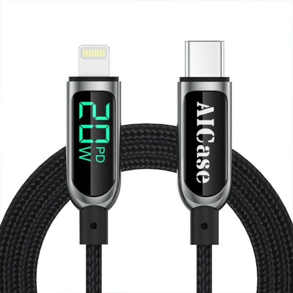 20w pd fast charging cable usb c to lighting for iphone