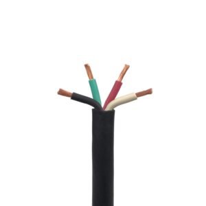 10 awg sjoow portable cord, 4 conductor 300v power cable, epdm wires with cpe outer jacket 250' length