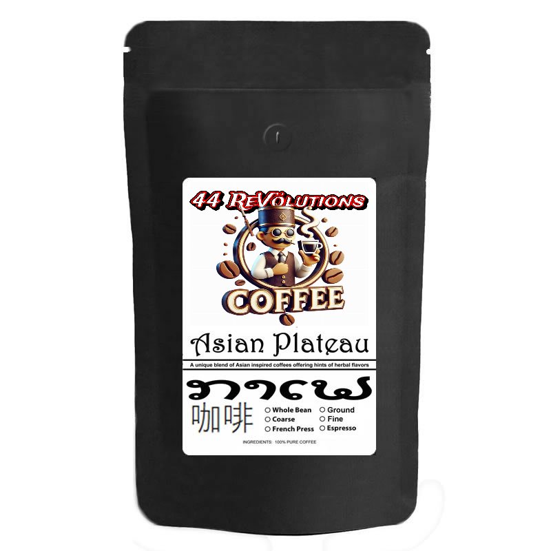 44 revlutions asian blend medium roasted ground coffee 10 oz