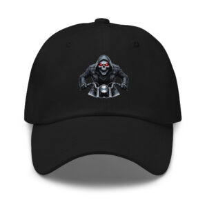 trblmakr “red eye rider” skull dad hat born to ride. built to defy.