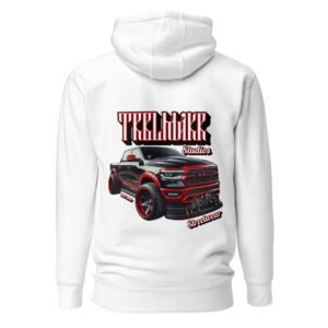 trblmakr “blackout ram” limited edition hoodie luxury torque—stitched in cotton and chrome.