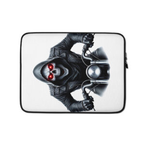 trblmakr “burn rubber, not data” laptop sleeve ride hard. guard your gear.