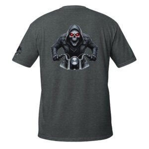 ride or burn – trblmakr skull on a hog tee