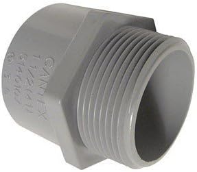 Cantex Pvc Male Terminal Adapter Threaded 1 " Ul Schedule 13 Bulk