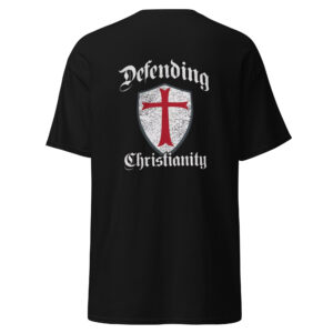 Eternal Hunterz “Defending Christianity” Roman Shield Cross Tee