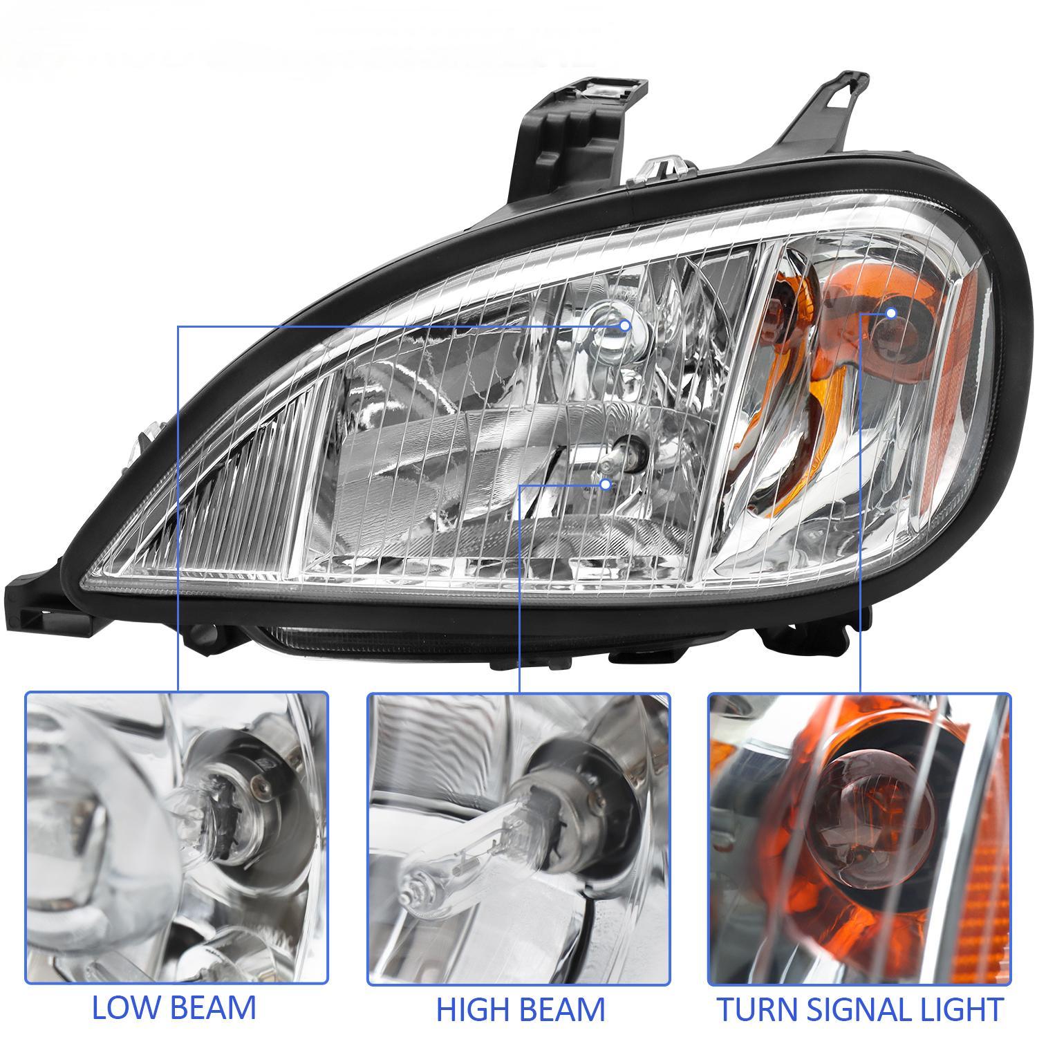 Freightliner 04-17 Front Headlights, White, Set-2 Pieces - Image 6
