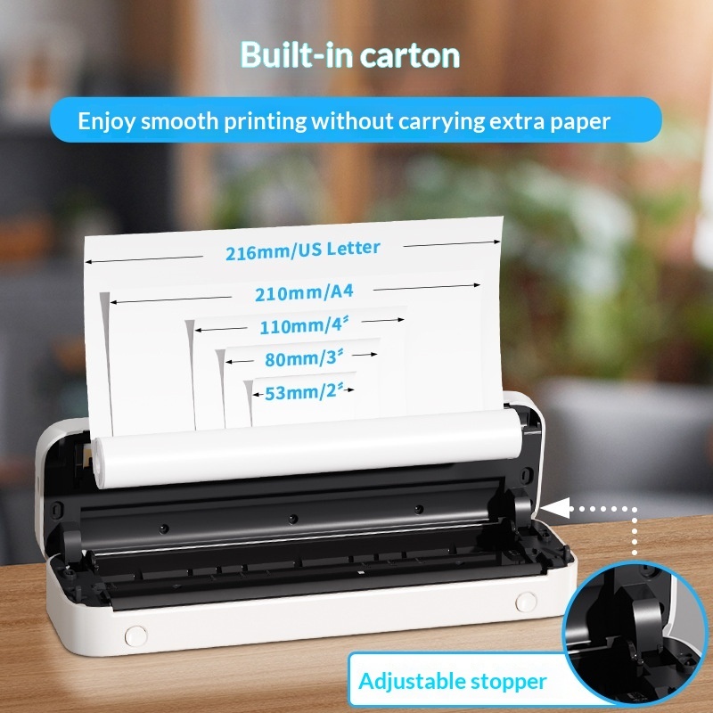 M835 Thermal A4 Mini Office Portable Bluetooth Inkless Printer - Image 5