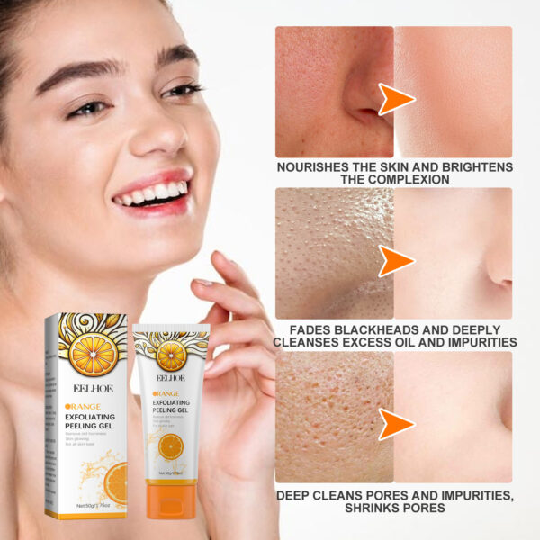 EELHOE Exfoliating Gel For Deep Cleansing, Anti-Acne Blackheads, Moisturizing Skin, Shrinking Pores And Brightening Gel - Image 4