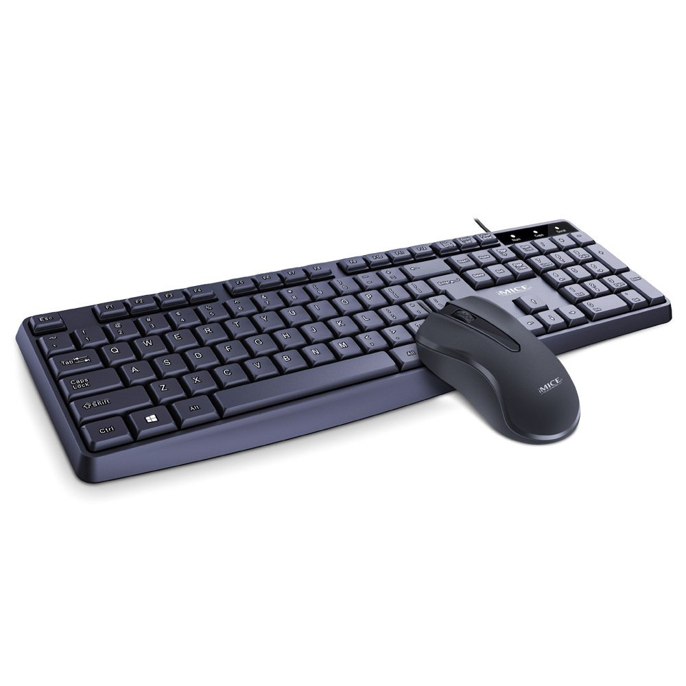 KM-520 Wired Keyboard And Mouse Set Home Office 104 Keys Plug And Play - Image 5
