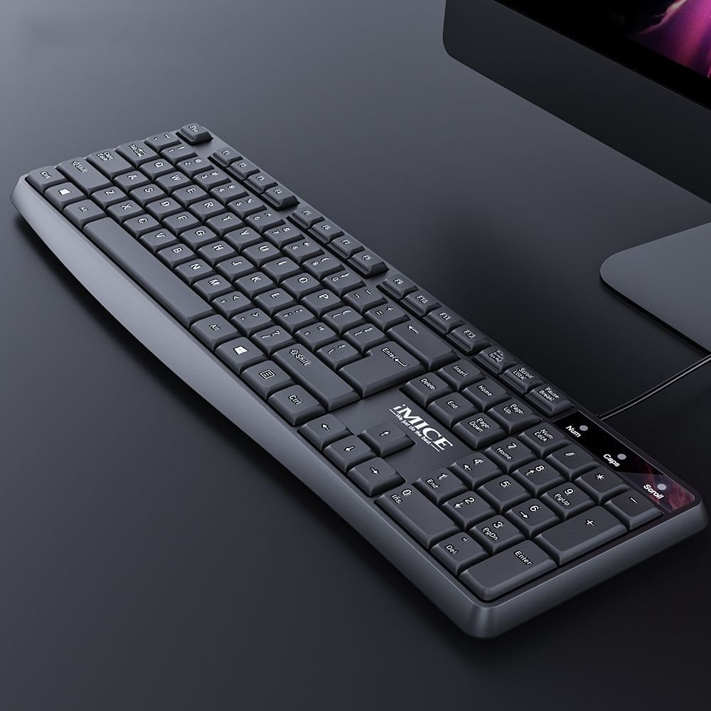 KM-520 Wired Keyboard And Mouse Set Home Office 104 Keys Plug And Play - Image 3