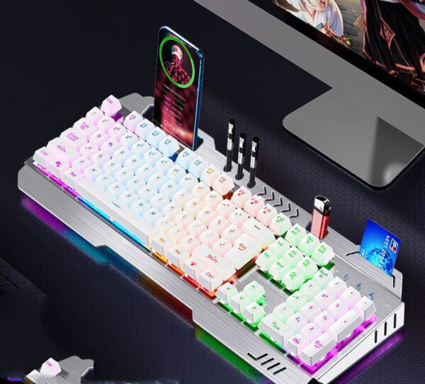 Mechanical Hand Keyboard, Mouse And Earphone Three Piece Suit Wired Computer Notebook Chicken Eating Game - Image 9