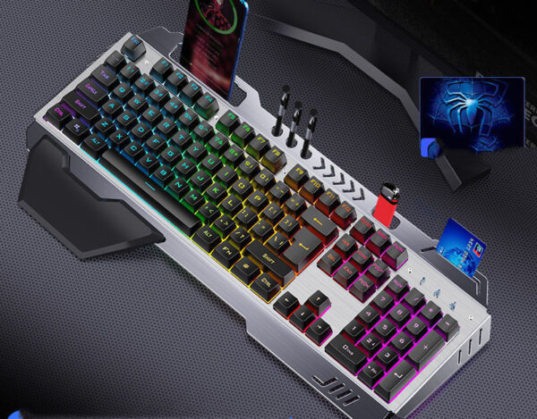 Mechanical Hand Keyboard, Mouse And Earphone Three Piece Suit Wired Computer Notebook Chicken Eating Game - Image 8