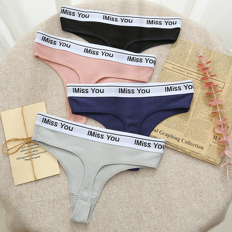 Low Waist Cotton Crotch Panties Women's T-back - Image 2