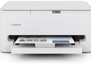 Canon PIXMA TS6520 Wireless Color Inkjet Printer for Duplex Printing, White – Home Printer with Copier/Scanner, 1.42” OLED Display, Intuitive Control Panel, Compact Design : Electronics