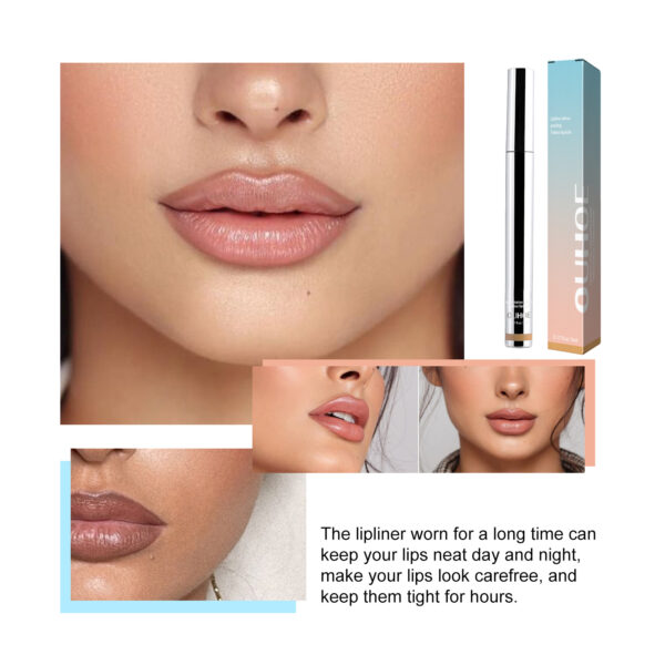 Peel Lip Liner, Plump Lip Lines Show Lip Color Without Makeup Peeling Lip Liner - Image 7