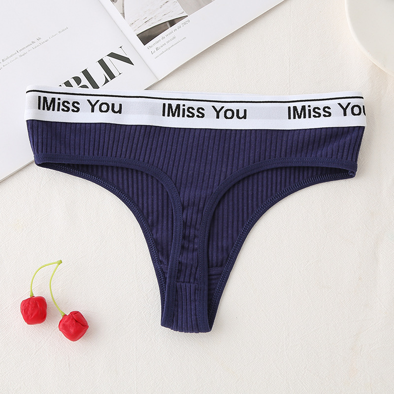 Low Waist Cotton Crotch Panties Women's T-back - Image 3