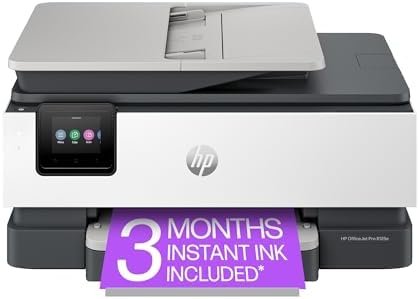 HP OfficeJet Pro 8125e Wireless All-in-One Color Inkjet Printer, Print, scan, Copy, ADF, Duplex Printing Best-for-Home Office, 3 Month Instant Ink Trial Included, AI-Enabled (405T6A) : Office Products