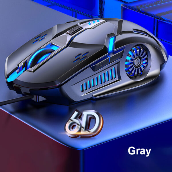 G5 Wired Gaming Mouse Colorful Backlight 6 Button Silent Mouse 4-Speed 3200 DPI RGB Gaming Mouse For Computer Laptop Mice - Image 7