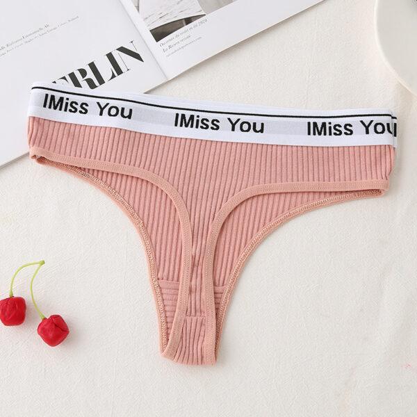Low Waist Cotton Crotch Panties Women's T-back - Image 8