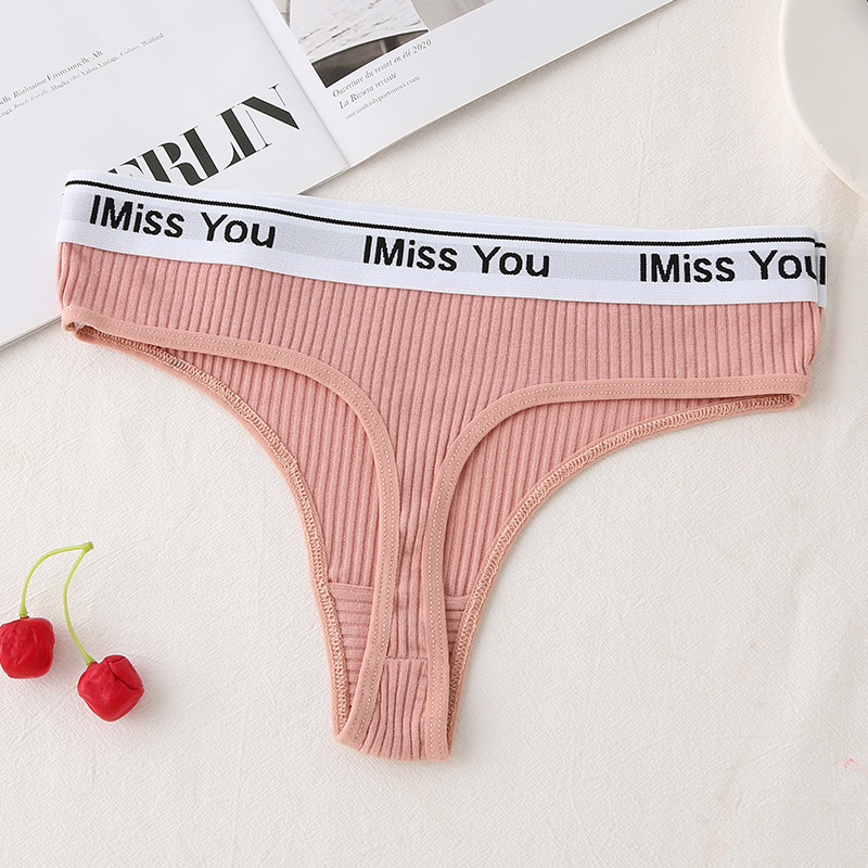 Low Waist Cotton Crotch Panties Women's T-back - Image 8