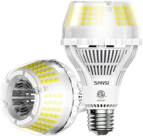SANSI 200W Equivalent Bright Light Bulbs, 3000 Lumens Super Bright LED Light Bulb, 5000K Daylight LED Light Bulbs Non-Dimmable, 22-Year Lifetime, A21 E26 22W Energy Saving for Home Garage, 2Pack -