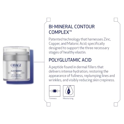 Obagi ELASTIderm Lift Up & Sculpt Facial Moisturizer – Clinically Proven Anti-Aging Face Cream that Visibly Firms & Sculpts Facial Contours, & Reduces Fine Lines & Wrinkles with Peptides – 1.7 oz : Beauty & Personal Care - Image 37