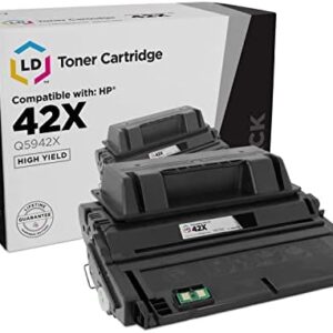 LD Products Replacement Toner Cartridge Compatible with HP 42X Q5942X High Yield (Black) Compatible with HP LaserJet / Multifunction Printers 4250, 4250tn, 4350n, 4250dtn, 4350, 4350tn, 4250dtnsl : Office Products