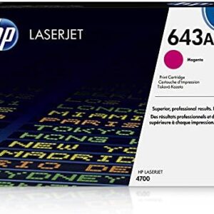 HP 643A Magenta Toner Cartridge | Works with HP Color Laserjet 4700 Series | Q5953A : Office Products