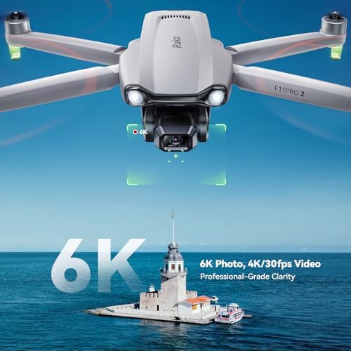 Ruko F11PRO 2 Drone with 6K Camera for Adults, 3-Axis Gimbal, 4K/30fps Video, 70-Min Flight Time with 2 Batteries, 10000ft FPV Transmission Professional Drone, Auto Return, Beginner Mode Toys & Games - Edition : F11PRO 2 - Image 2