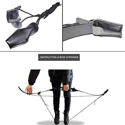 TOPARCHERY Archery 60" Takedown Hunting Recurve Bow and Arrow Set for Adults Practice Competition Longbow Kit 30-50lbs with 6pcs Arrows Right Hand Black : Sports & Outdoors - Image 7