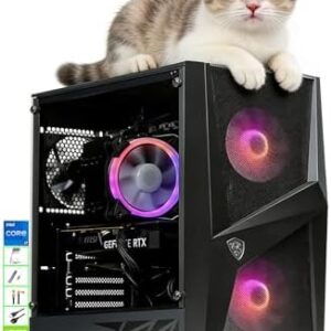 MSI Codex Gaming Desktop, Intel 8-Core i7 CPU, NVIDIA GeForce RTX 3060 12GB GDDR6, 16GB DDR4 RAM, 1TB SSD+1TB HDD, Ideal for Students(Video Editing/Online Classes), Windows 10,RJ-45,KB&Mouse,LE Bundle  Electronics - Capacity : 16GB RAM|1TB SSD+1TB HDD - Color : Black