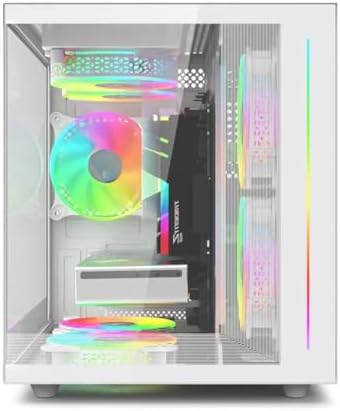 suevery Prebuilt Gaming Desktop Computer | 16G Memory | 512G SSD | AMD Ryzen5 6Cores 3.6G Up to 4.1G | RX 560 4G Graphics Card | Wi-Fi 6 | Gamer PC White Electronics - Size : 32G-1TB-RTX5060 8G - Style : R7-8700F - Image 18