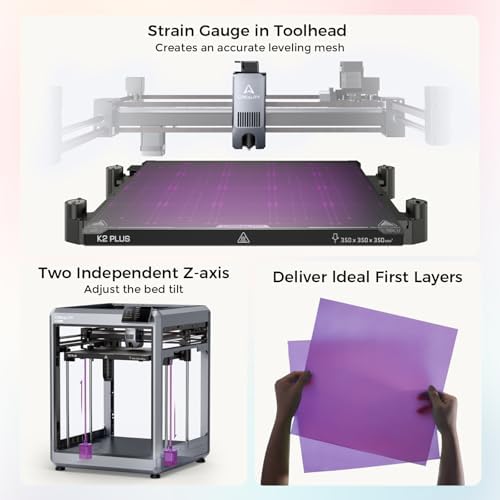 Creality K2 Plus Combo 3D Printer, Multicolor Printing with 16 Colors, 600mm/s High-Speed Printing, Dual AI Cameras for Monitoring, Full-Auto Leveling, Large Build Volume 350×350×350mm : Industrial & Scientific - Image 14