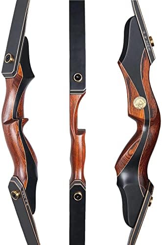 TOPARCHERY Archery 60" Takedown Hunting Recurve Bow and Arrow Set for Adults Practice Competition Longbow Kit 30-50lbs with 6pcs Arrows Right Hand Black : Sports & Outdoors - Image 10