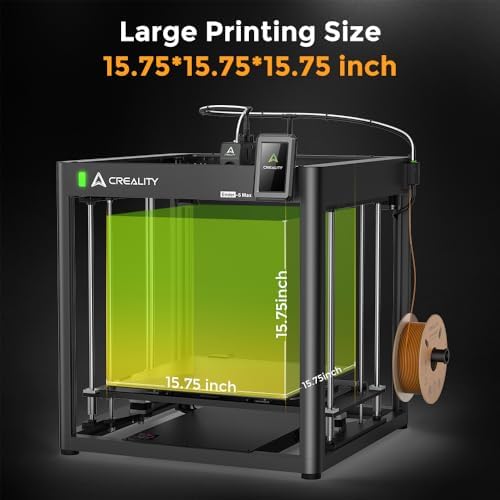 Creality Ender 5 Max 3D Printer, Build Volume 15.75x15.75x15.75 inch, 700mm/s Max Printing Speed Large 3D Printer, Auto Leveling 300℃ High Temp Precise Linear Rail Dual Z Axis : Industrial & Scientific - Image 6