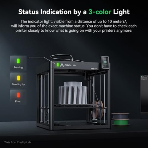 Creality Ender-5 Max 3D Printer, Large Build Volume 400 * 400 * 400mm, Up to 700mm/s Printing Speed, X-axis with Linear Rail & Dual Z-axis Motors, Creality OS Smart Control for Print Farm : Industrial & Scientific - Image 14