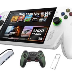 ASUS ROG Xbox Ally 7" FHD Gaming Handheld Console, 120Hz IPS LED Touch Screen, AMD Ryzen Z2 A Processor, Windows 11, with GSF 3-in-1 Kit (512GB) : Video Games
