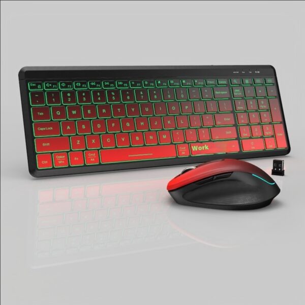 Wireless Bluetooth Dual-mode Charging Keyboard And Mouse Combination Suit Mute Ergonomic - Image 7