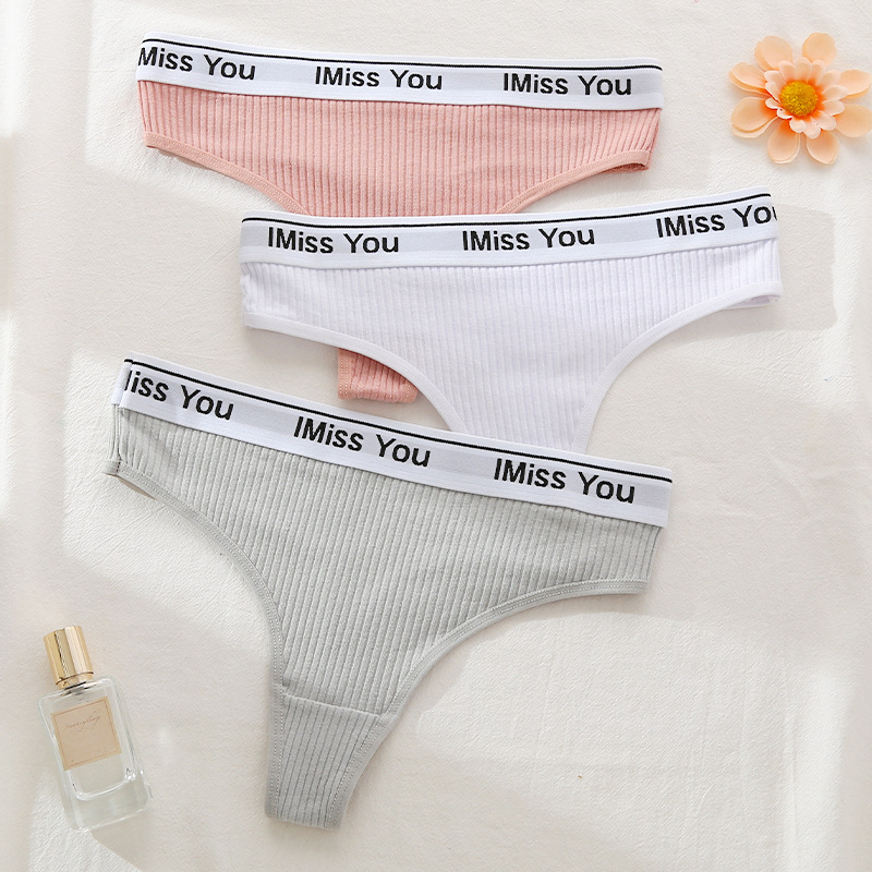 Low Waist Cotton Crotch Panties Women's T-back - Image 5