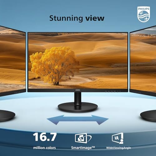 Philips 221V8LB 22 inch Class Thin Full HD (1920 x 1080) Monitor, 100Hz Refresh Rate, VESA, HDMI x1, VGA x1, LowBlue Mode, Adaptive Sync, 4 Year Advance Replacement Warranty : Electronics - Image 9