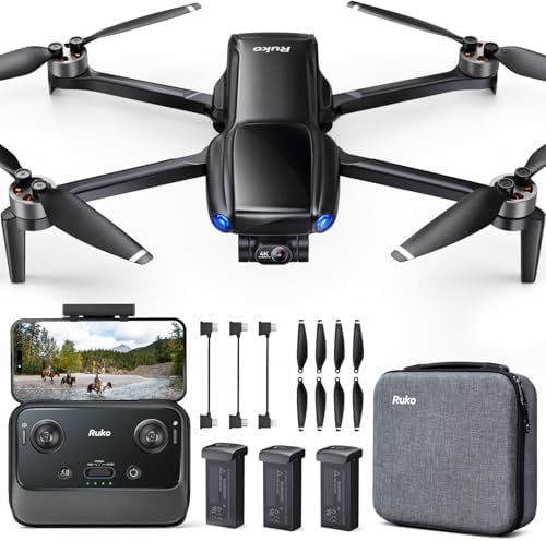 Ruko U11MINI 4K, Drones with Camera for Adults 4K Video 8K Photo, Under 249g, 3-Axis Gimbal EIS, 20000ft FPV Transmission, AI Takeoff/Landing, Auto Return, GPS with Beeper, Beginner (96-Min Flight) Toys & GamesRufus AIRufus AI - Style : U11MINI 4K (96-min)